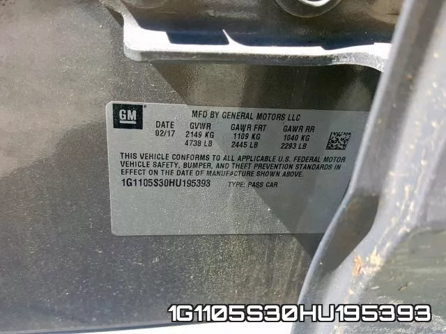1G1105S30HU195393 фото 2