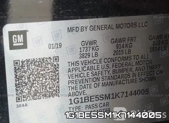 1G1BE5SM1K7144005 фото 10