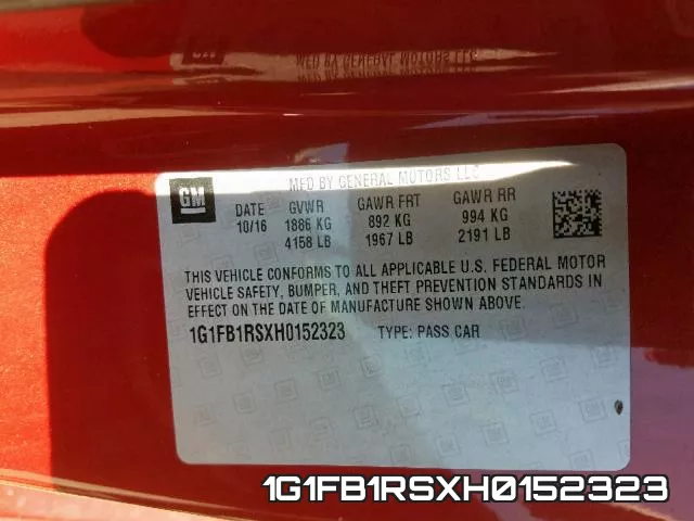 1G1FB1RSXH0152323 фото 2