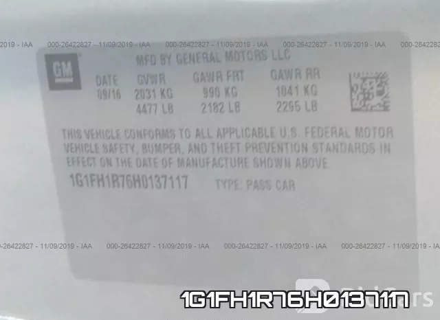 1G1FH1R76H0137117 фото 10