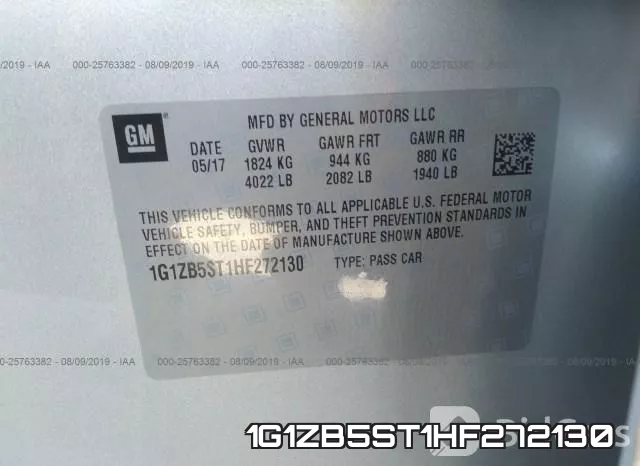 1G1ZB5ST1HF272130 фото 9