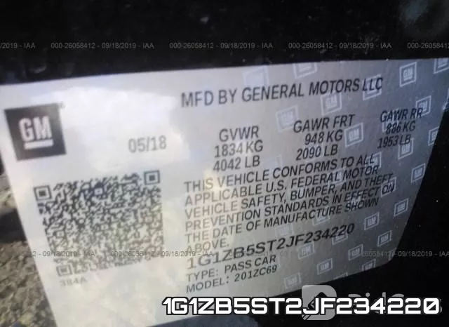 1G1ZB5ST2JF234220 фото 10