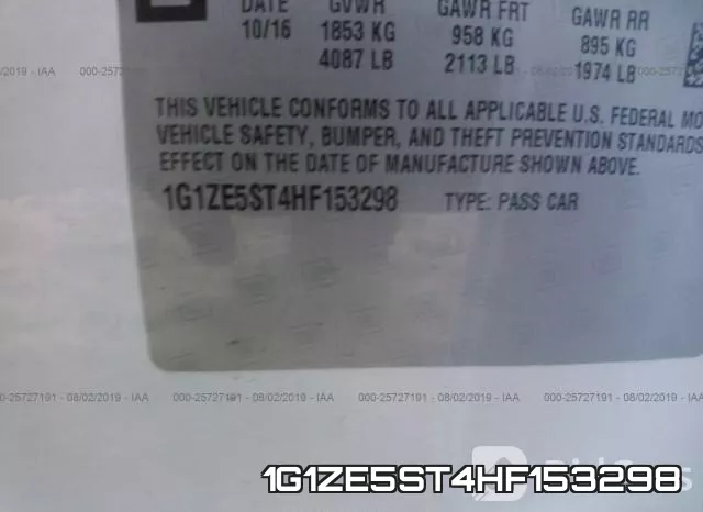 1G1ZE5ST4HF153298 фото 9