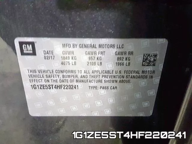 1G1ZE5ST4HF220241 фото 2