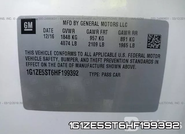 1G1ZE5ST6HF199392 фото 10