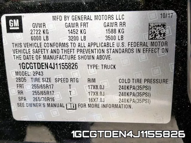 1GCGTDEN4J1155826 фото 2