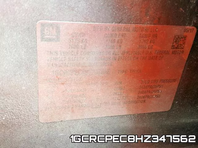 1GCRCPEC8HZ347562 фото 2