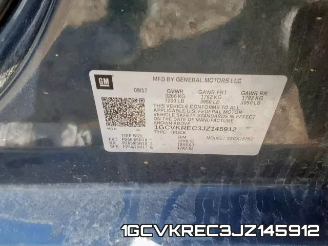 1GCVKREC3JZ145912 фото 2