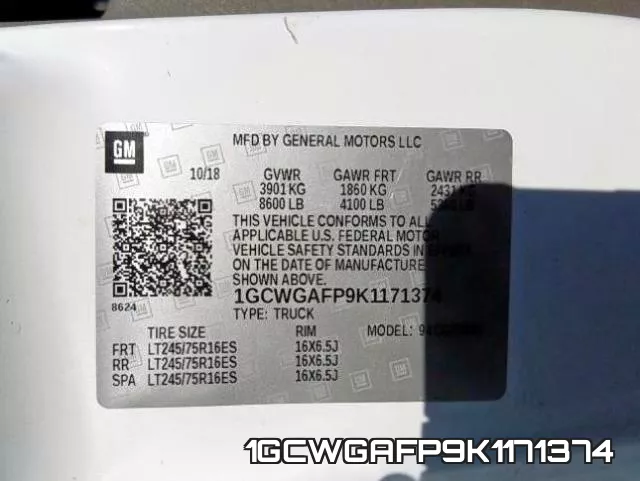 1GCWGAFP9K1171374 фото 2