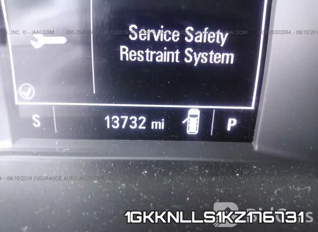 1GKKNLLS1KZ176731 фото 7
