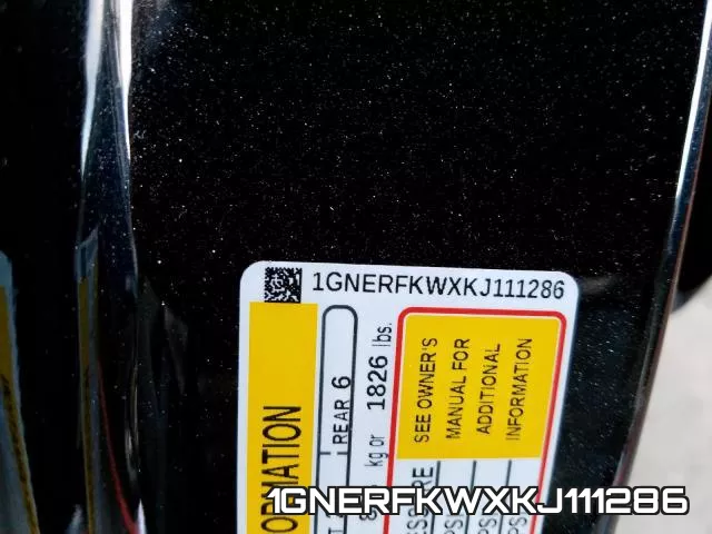 1GNERFKWXKJ111286 фото 2