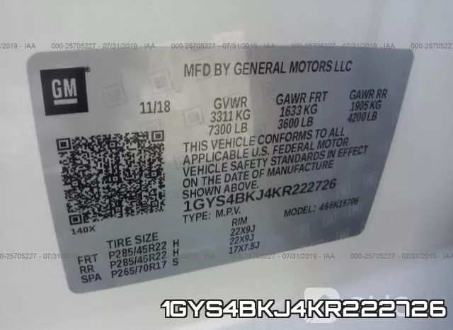 1GYS4BKJ4KR222726 фото 9