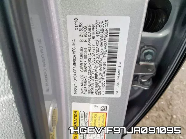 1HGCV1F97JA091095 фото 2