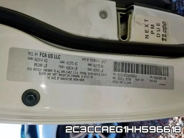 2C3CCAEG1HH596618 фото 2