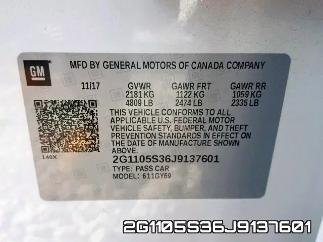 2G1105S36J9137601 фото 2