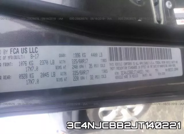 3C4NJCBB2JT140221 фото 10
