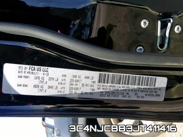 3C4NJCBB3JT411416 фото 2