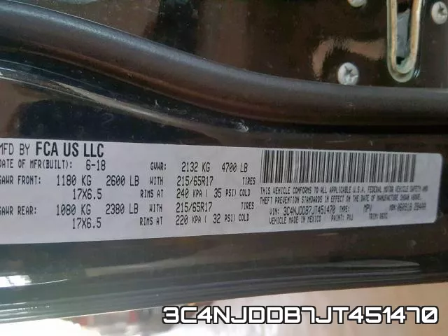 3C4NJDDB7JT451470 фото 2