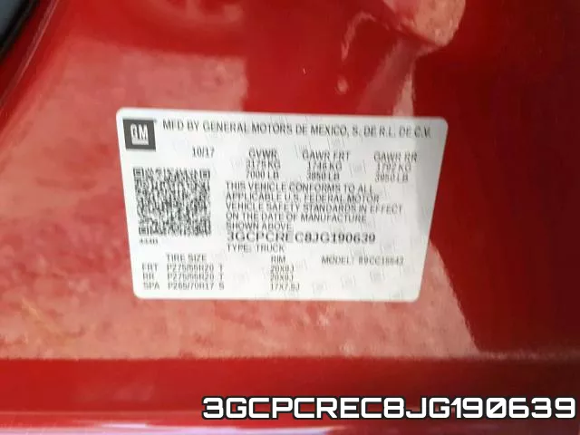 3GCPCREC8JG190639 фото 2