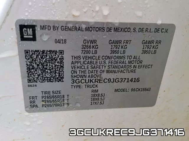 3GCUKREC9JG371416 фото 2