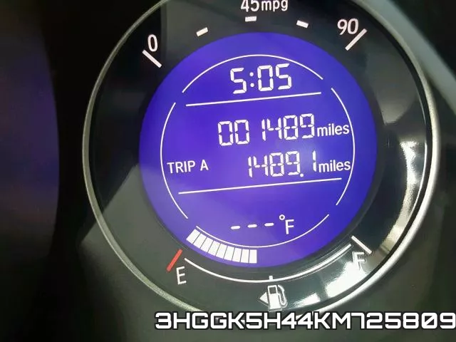 3HGGK5H44KM725809 фото 9