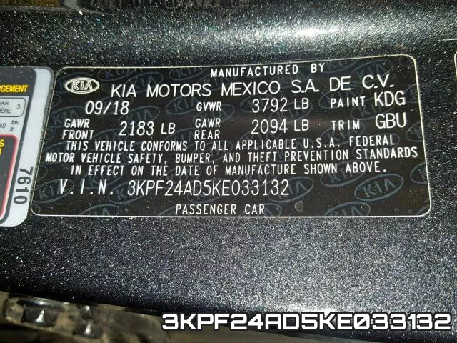 3KPF24AD5KE033132 фото 2