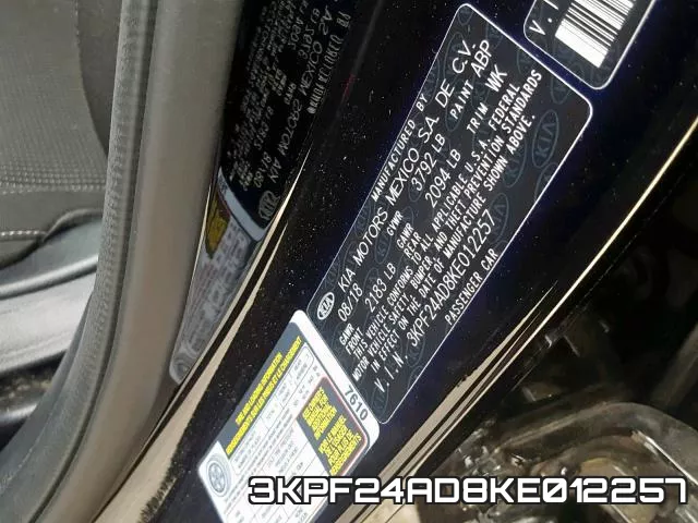 3KPF24AD8KE012257 фото 2
