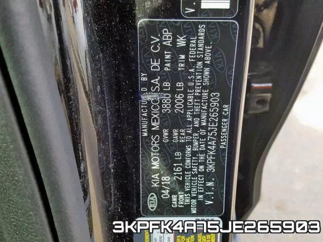 3KPFK4A75JE265903 фото 2