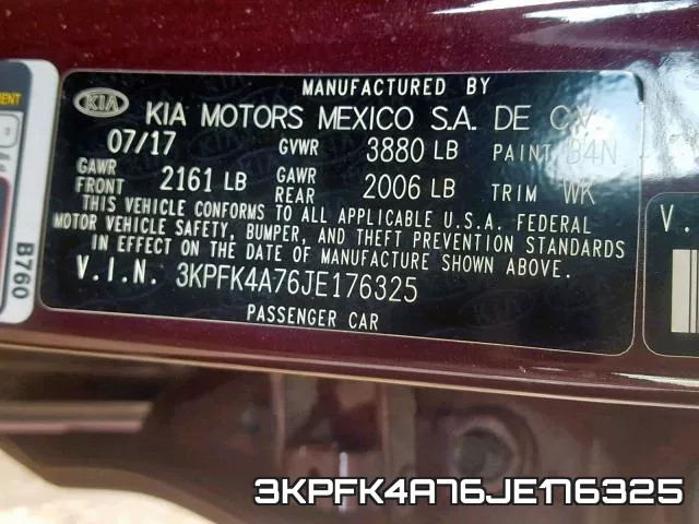 3KPFK4A76JE176325 фото 2