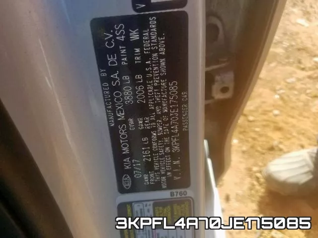 3KPFL4A70JE175085 фото 2