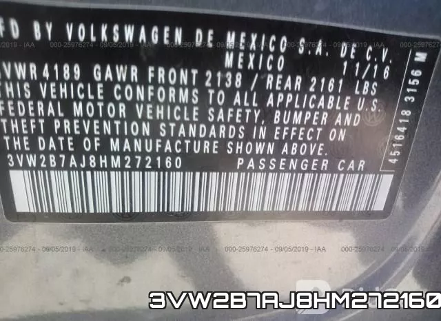 3VW2B7AJ8HM272160 фото 10