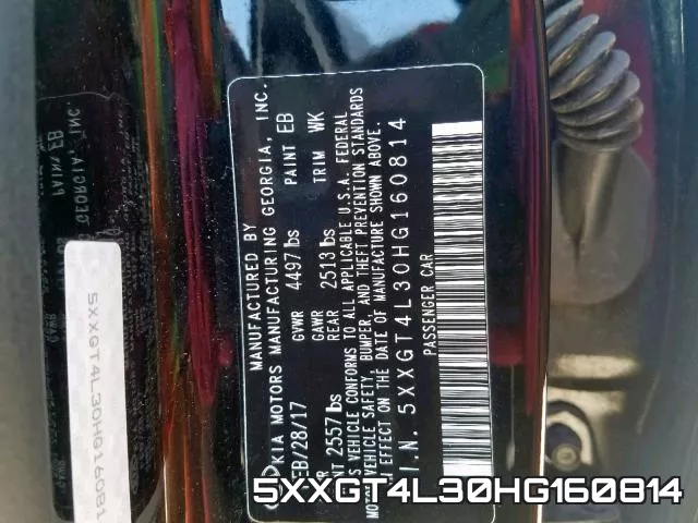 5XXGT4L30HG160814 фото 2