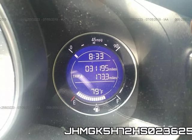 JHMGK5H72HS023625 фото 8