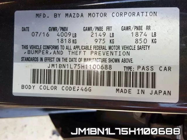 JM1BN1L75H1100688 фото 2