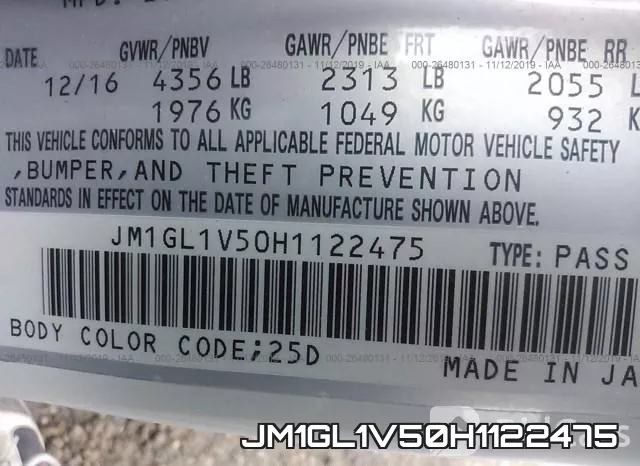 JM1GL1V50H1122475 фото 10