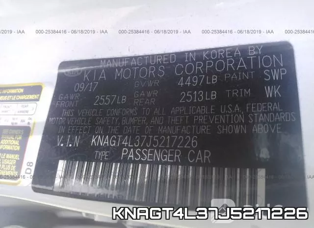KNAGT4L37J5217226 фото 10