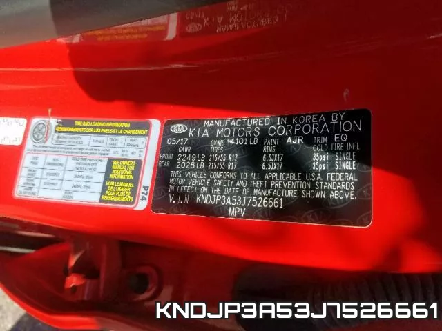 KNDJP3A53J7526661 фото 2