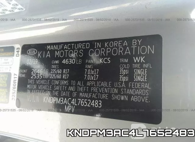 KNDPM3AC4L7652483 фото 9