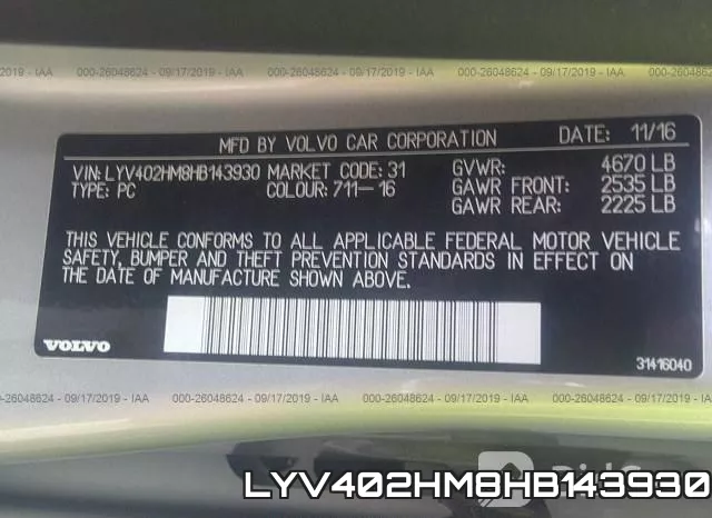 LYV402HM8HB143930 фото 10