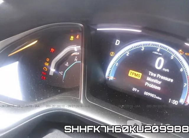 SHHFK7H60KU209988 фото 8