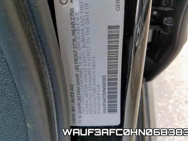 WAUF3AFC0HN068383 фото 2