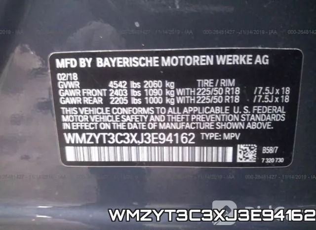WMZYT3C3XJ3E94162 фото 10