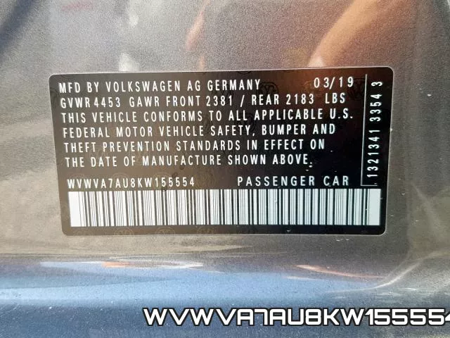WVWVA7AU8KW155554 фото 2
