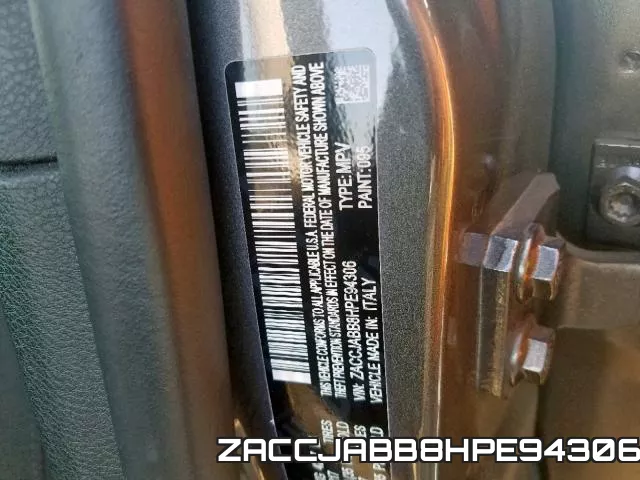 ZACCJABB8HPE94306 фото 2