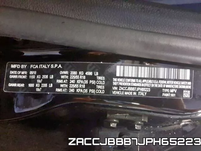 ZACCJBBB7JPH65223 фото 2