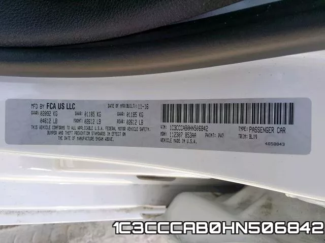 1C3CCCAB0HN506842 фото 2
