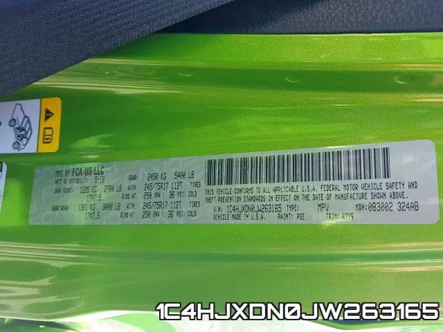 1C4HJXDN0JW263165 фото 2