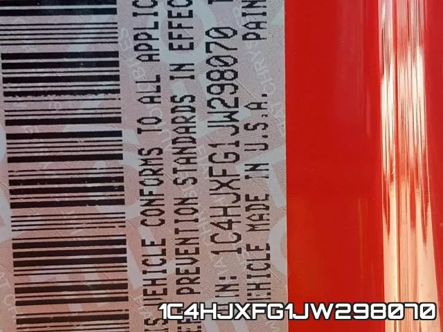 1C4HJXFG1JW298070 фото 2
