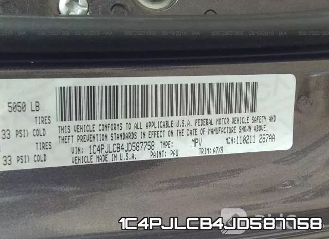 1C4PJLCB4JD587758 фото 10