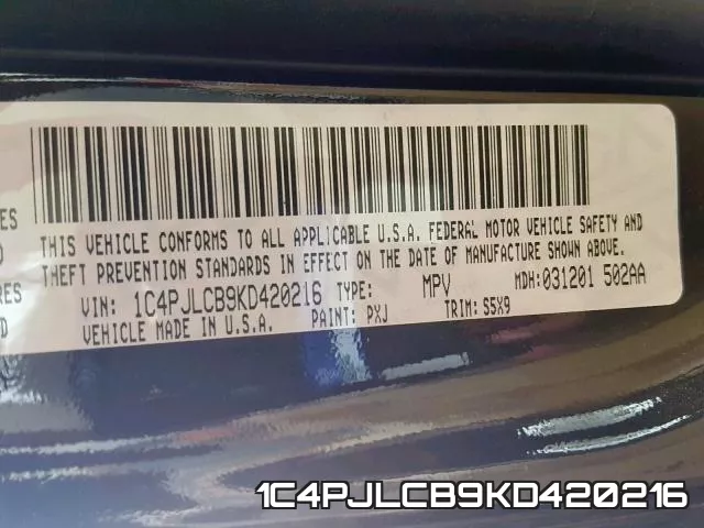 1C4PJLCB9KD420216 фото 2